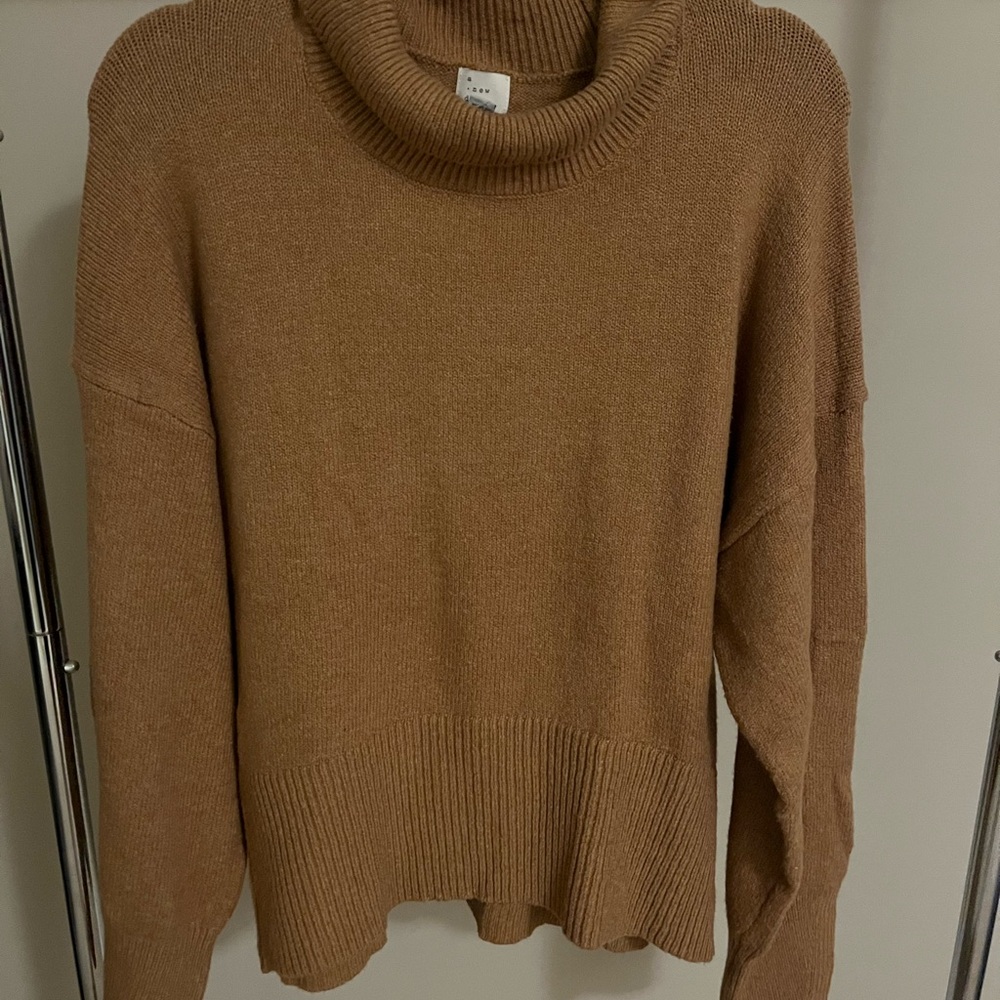 a new day Tan Cowl Neck Sweater
